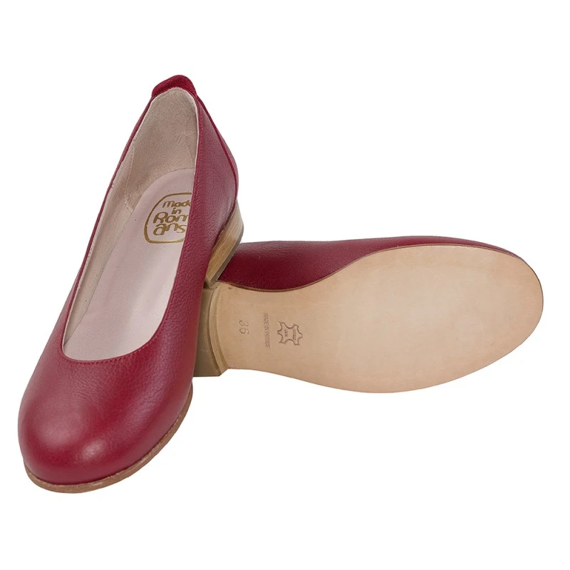 Ballerine Marquise En Cuir - Made In Romans â Image 3