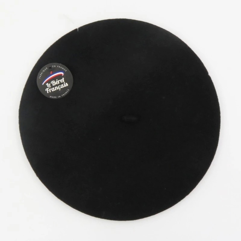 Béret En Laine Noir - Le Béret Français – Image 3