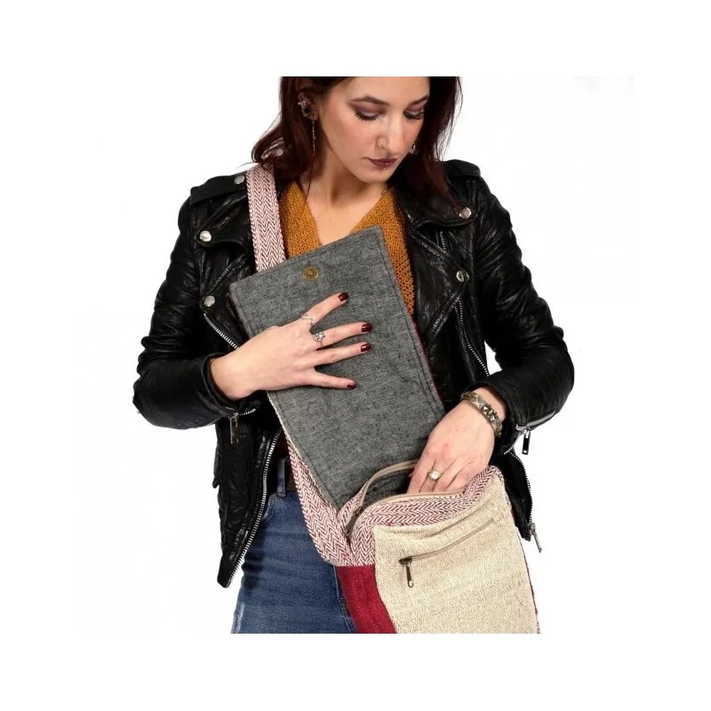 Besace à Bandoulière En Chanvre Rukum - Bhangara – Image 4