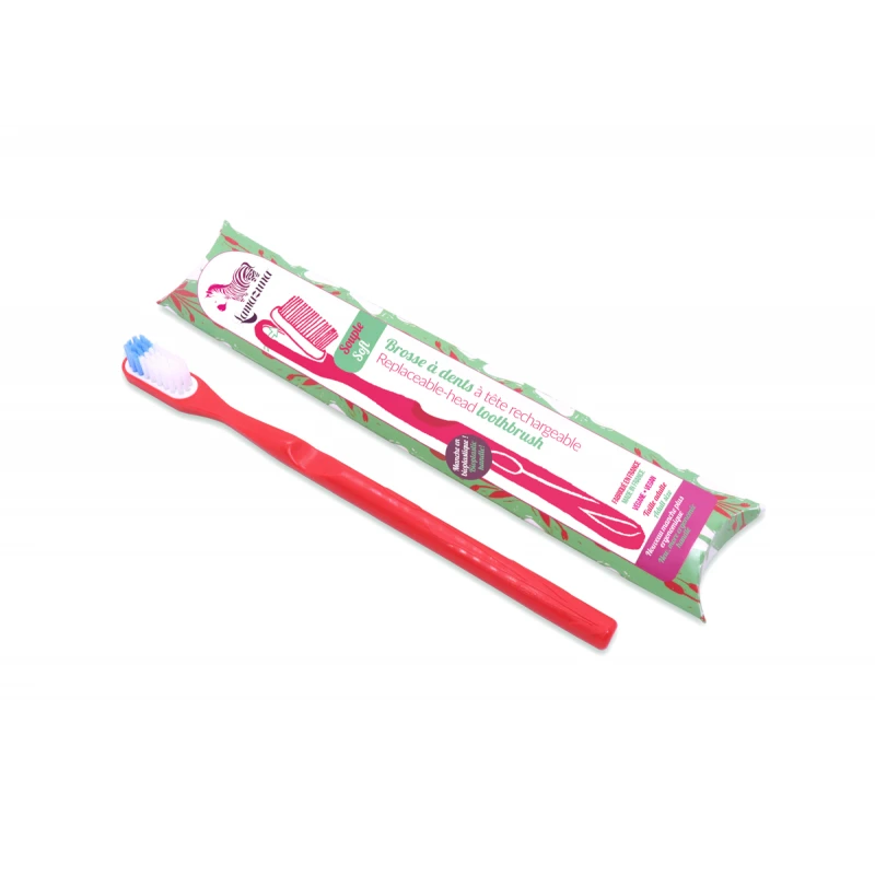 Brosse à Dents Rechargeable Rouge à Poils Medium - Lamazuna