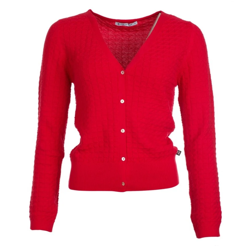 Cardigan Gerdy Coral En Coton Bio _ Froy And Dind â Image 4