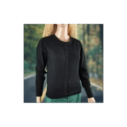 Cardigan Noir En Coton Bio - Circus