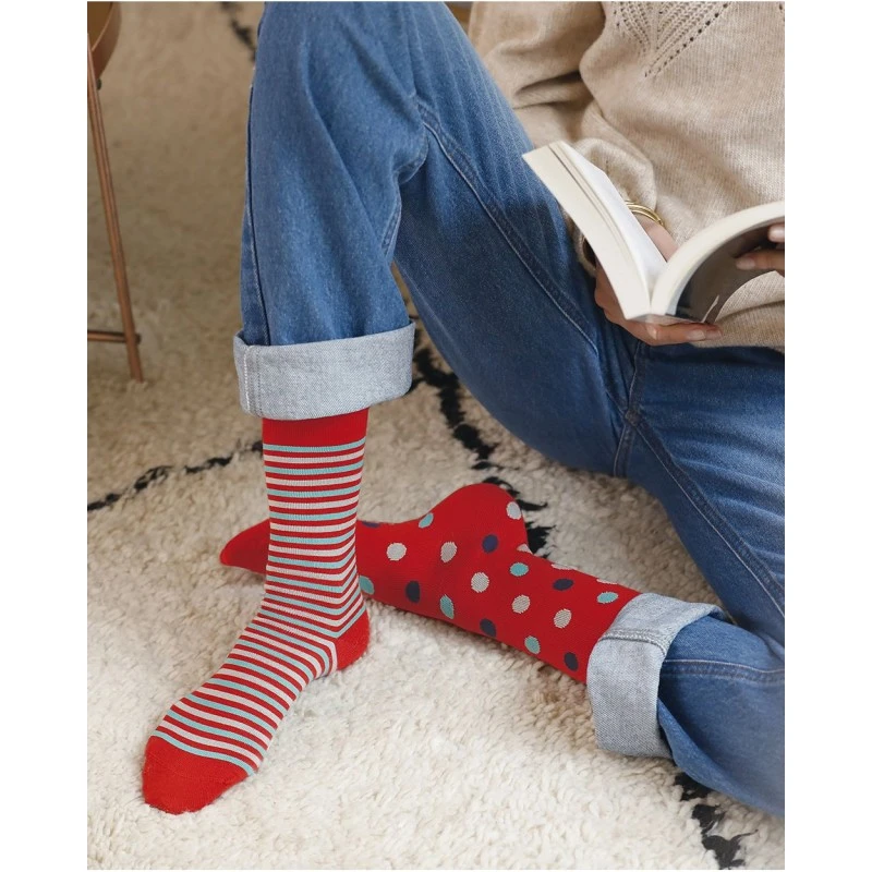 Chaussettes Cachemire Et Micromodal - BleuForet â Image 3