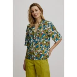 Chemisier Bouquet En Viscose Ecovero - Tranquillo