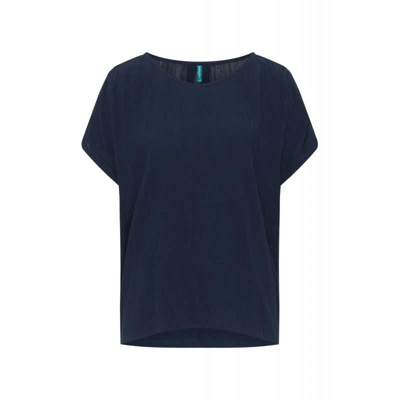 Chemisier Navy En Viscose Ecovero - Tranquillo â Image 5