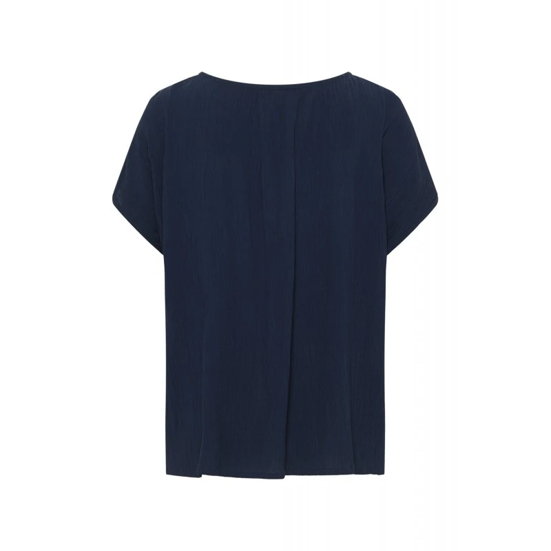 Chemisier Navy En Viscose Ecovero - Tranquillo â Image 6