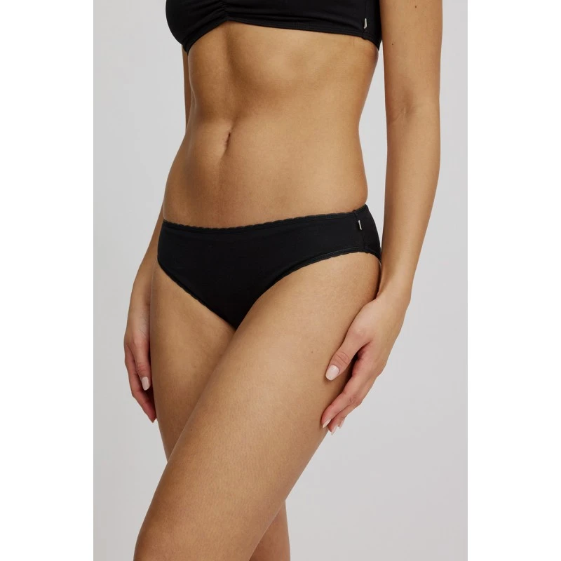 Culotte Noire En Coton Bio - Tranquillo