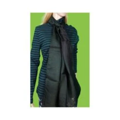 Foulard En Soie Naturelle Noir - Phil De Soie