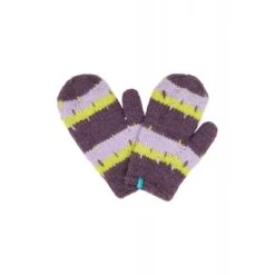 Gants En Laine Prune Doublés - Tranquillo