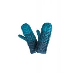 Gants En Pure Laine Bleue Doublés - Tranquillo