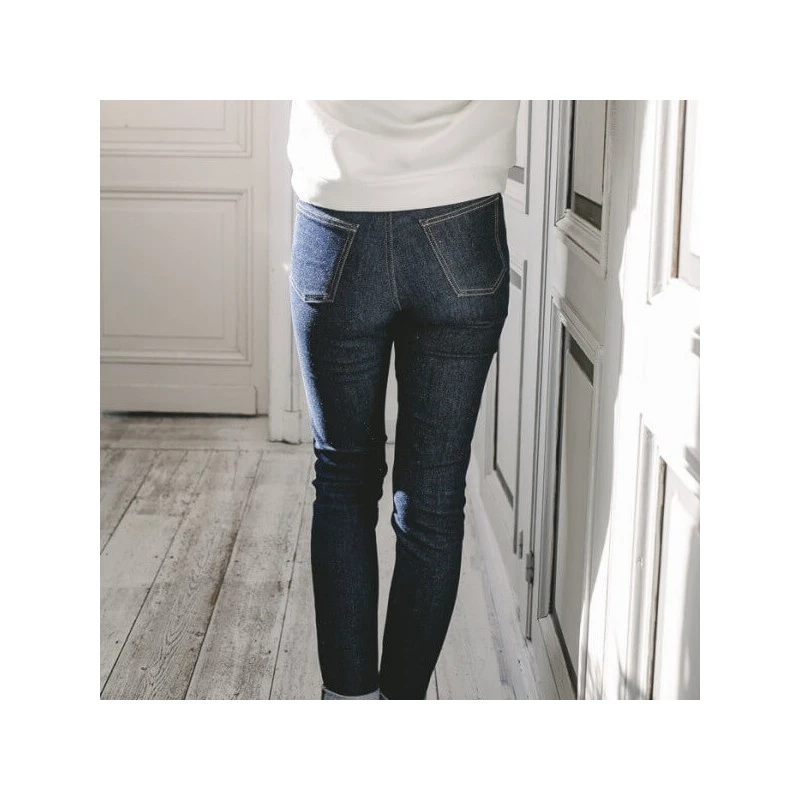 Jeans Betty Slim Taille Haute En Coton Bio - La Gentle Factory â Image 3