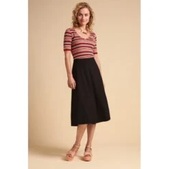 Jupe Juno Noire En Viscose Ecovero - King Louie