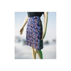 Jupe Long Aster Blue En Jersey De Coton Bio - Froy And Dind