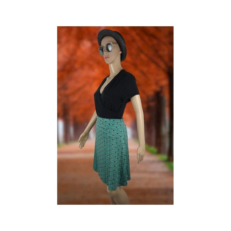 Jupe Long Blocks En Tencel - Froy And Dind â Image 2