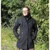Manteau Noir En Coton - Bamboo's Fashion