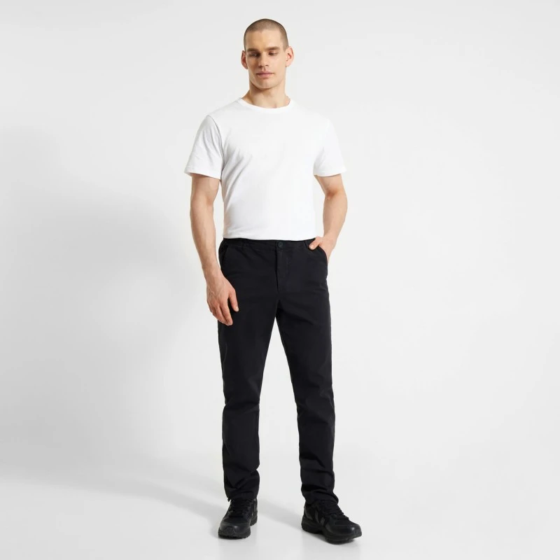 Pantalon Chino Sundwall Noir En Coton Bio - Dedicated
