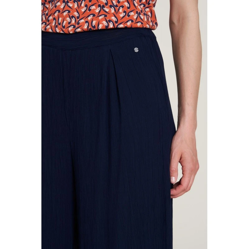 Pantalon Navy En Viscose Ecovero - Tranquillo â Image 4