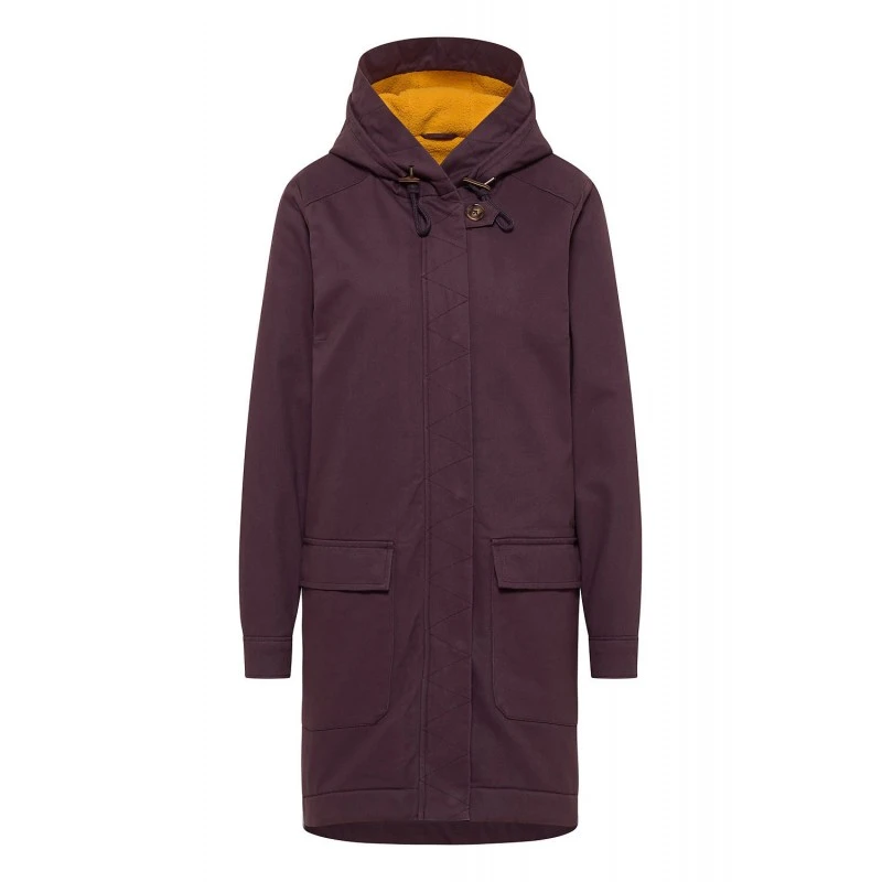 Parka Doublée En Sergé De Coton Bio Prune - Tranquillo – Image 5