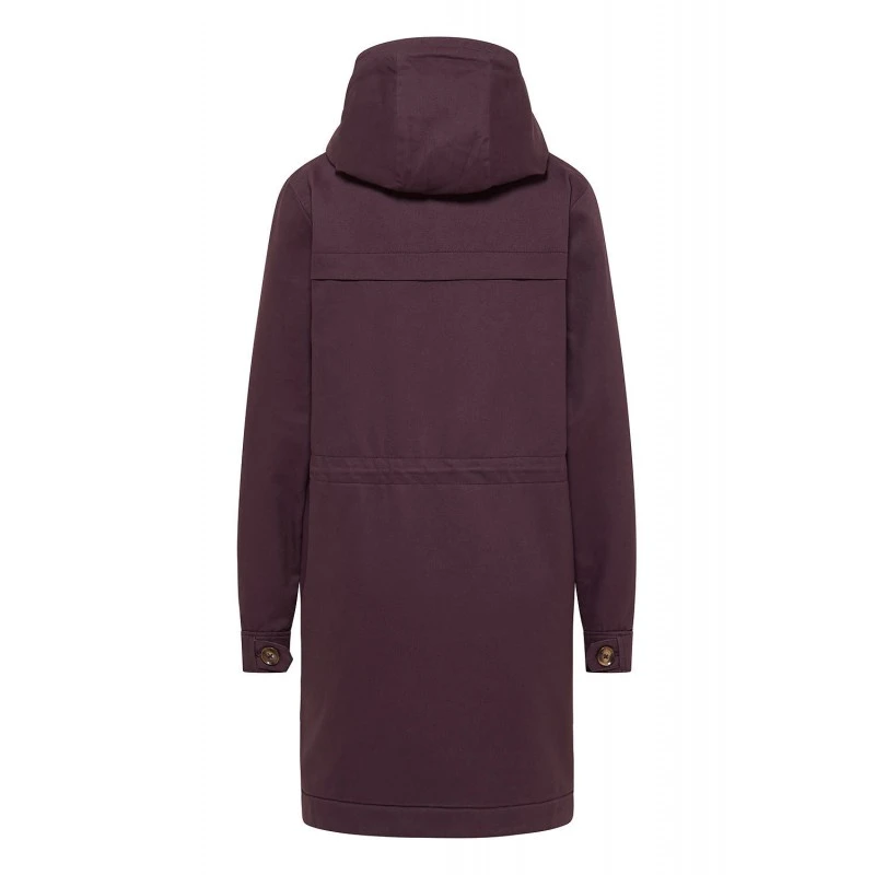 Parka Doublée En Sergé De Coton Bio Prune - Tranquillo – Image 6