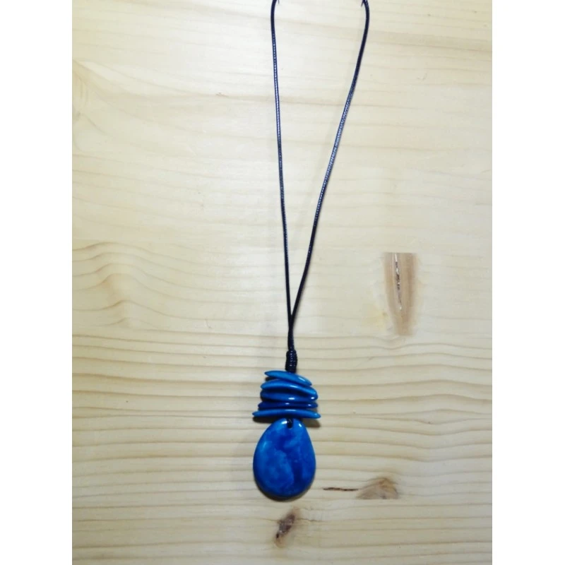 Parure Bleue En Tagua â Image 2