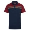 Polo Tricolore Navy En Chanvre Et Coton Bio - Komodo