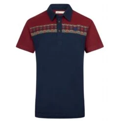 Polo Tricolore Navy En Chanvre Et Coton Bio - Komodo