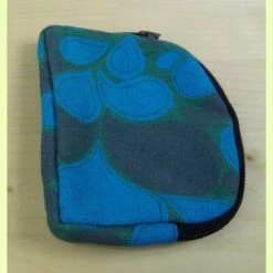 Porte-monnaie Bleu En Coton - Bamboo's Fashion