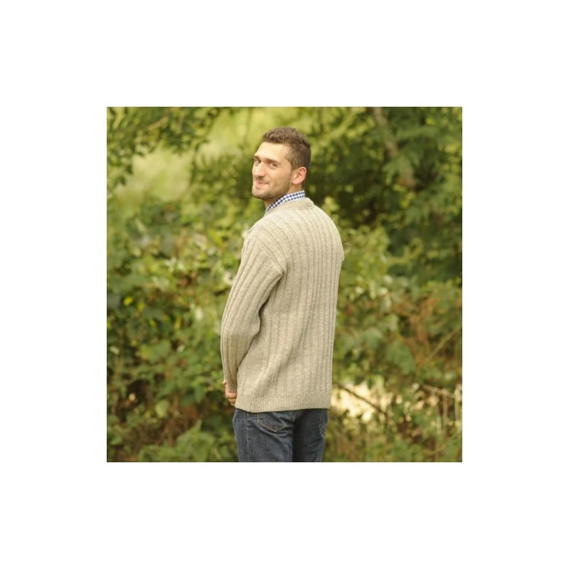 Pull Irlandais En Pure Laine Du Forez â Image 3