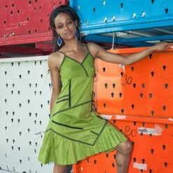 Robe à Bretelle En Coton - Bamboo's Fashion