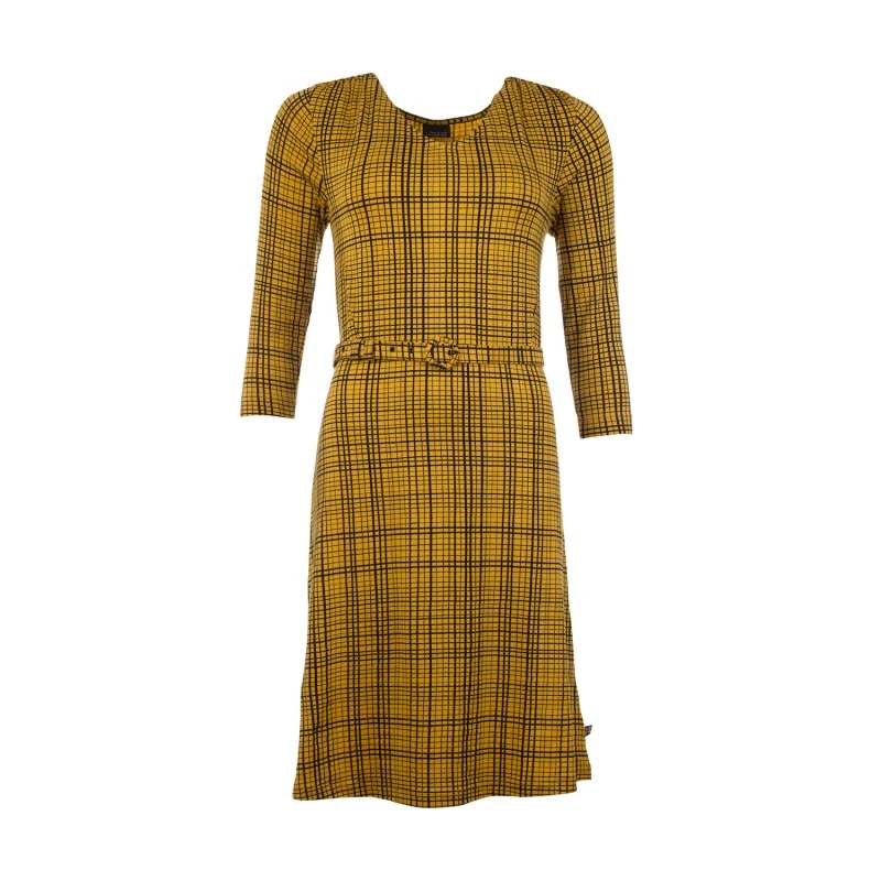 Robe Alicia Gridlines En Tencel - Froy And Dind