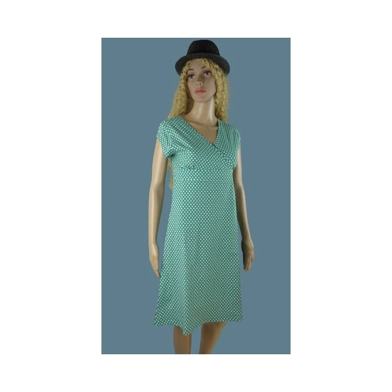 Robe Coralie Art Deco En Jersey De Coton Bio - Froy And Dind