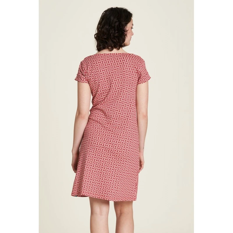 Robe Courte Ă Col Cascade En Coton Bio - Tranquillo â Image 2