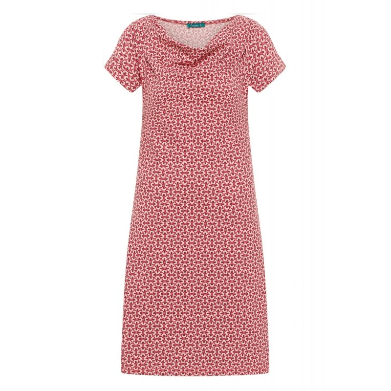 Robe Courte Ă Col Cascade En Coton Bio - Tranquillo â Image 5