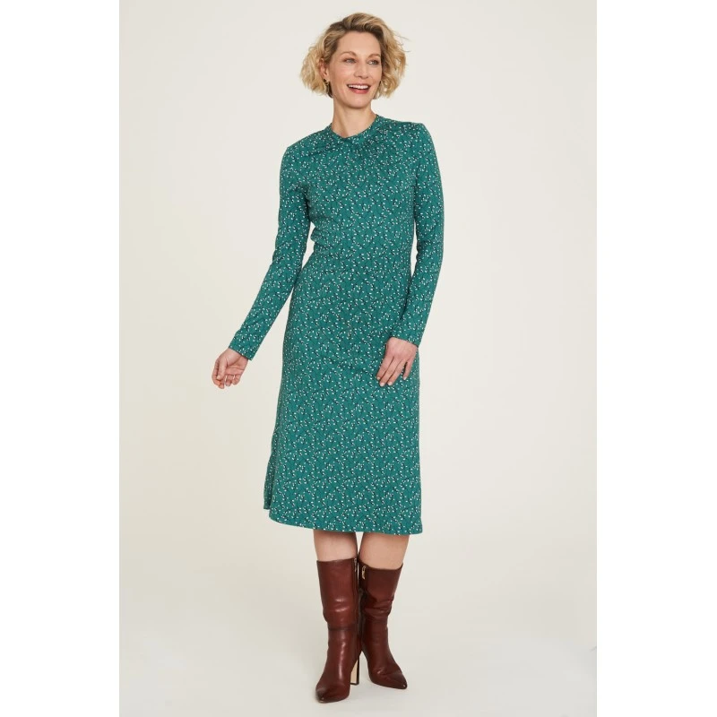 Robe Jersey Leaves En Coton Bio - Tranquillo â Image 2
