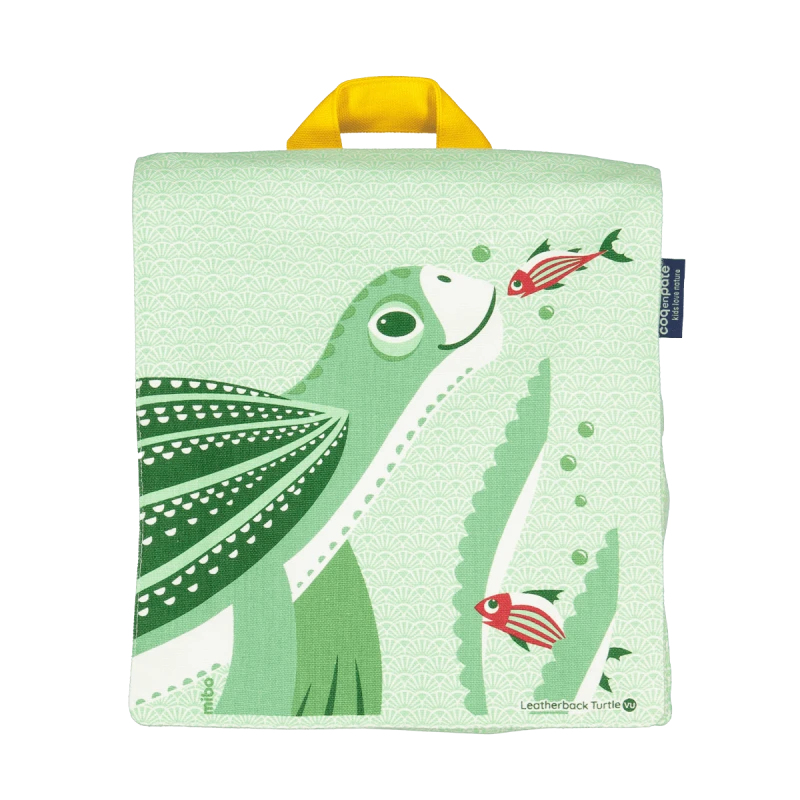 Sac à Dos Enfant Tortue En Coton Bio - Le Coq En Pâte