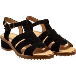 Sandales à Talons Sabal N5800 En Cuir Noir - El Naturalista