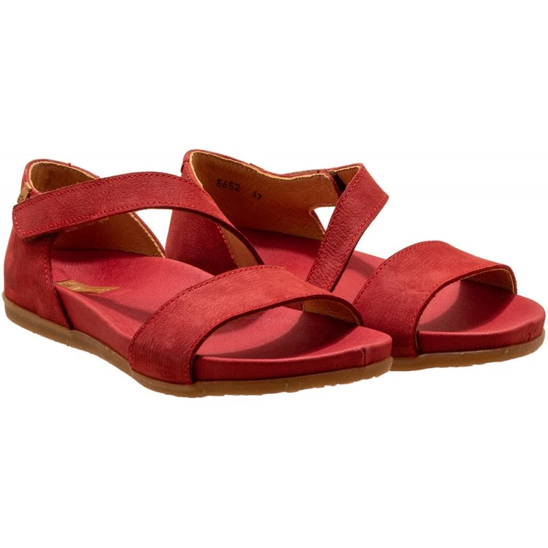 Sandales Zumaia N5652 En Cuir Rouge - El Naturalista