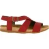 Sandales Zumaia NF46 En Cuir Rouge - El Naturalista
