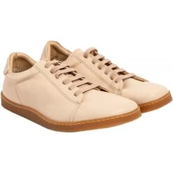 Sneakers Origine En Cuir Souple Cream - El Naturalista