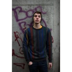 Sweat Arthur Multicolore à Rayures En Coton Bio - Munoman