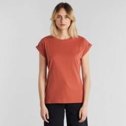 T-Shirt Visby Uni Terracota En Coton Bio - Dedicated