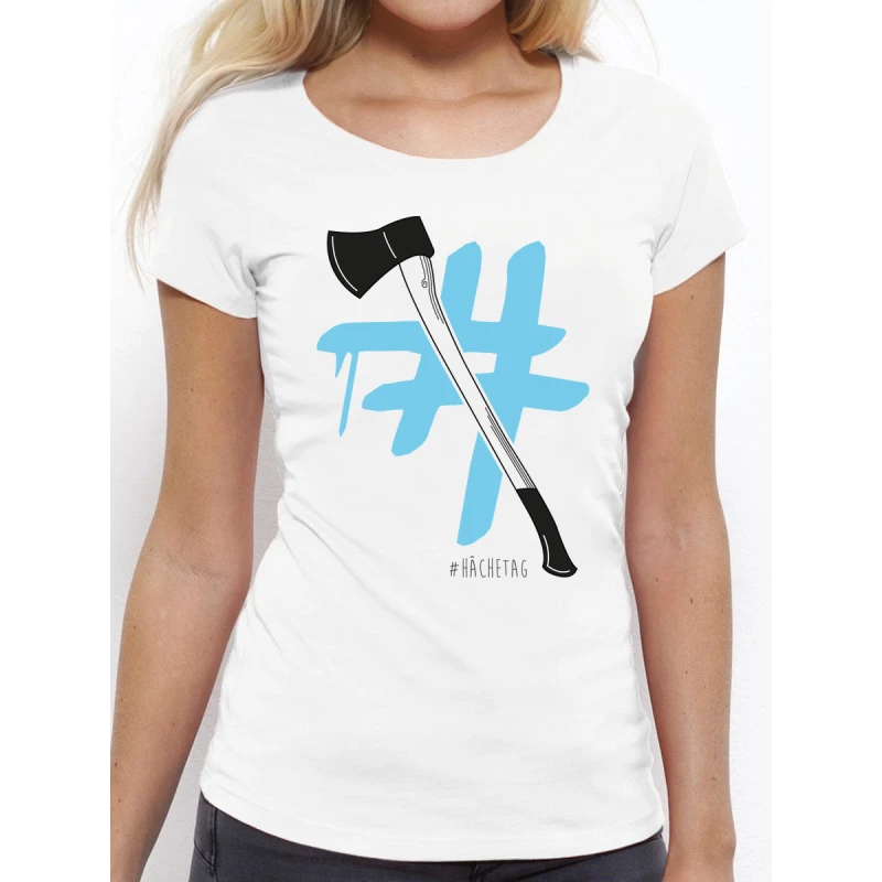 Tee-shirt "Hachetag" En Coton Bio - Conscience