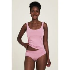 Top Spaghetti En Tencel Rose Vintage - Tranquillo