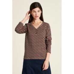 Top Tulip Col En V De Coton Bio - Tranquillo