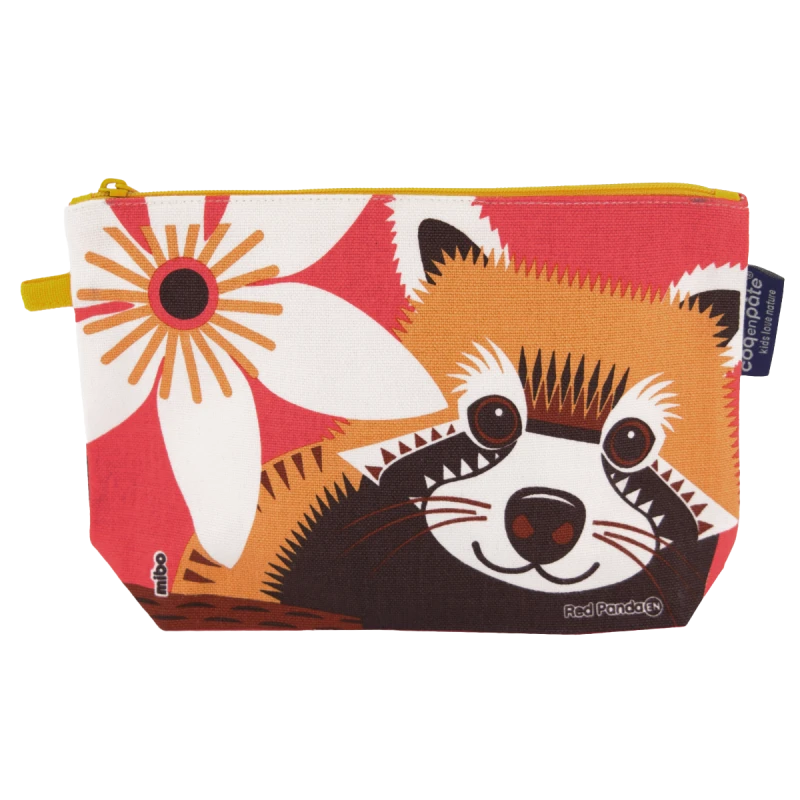 Trousse à Crayons Panda Roux En Coton Bio - Le Coq En Pâte