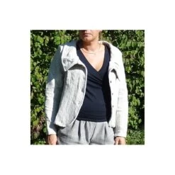 Veste Pepite Coton Naturel Gaufré - Yak Hotel